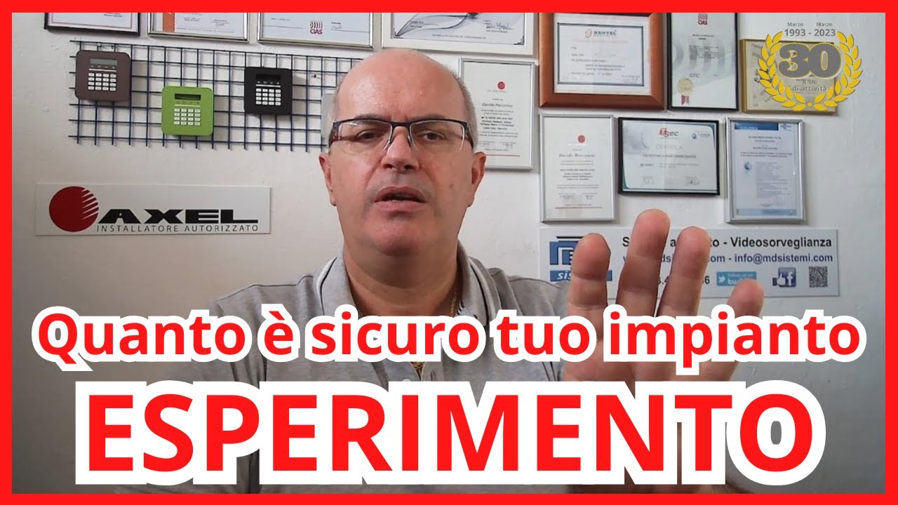 Facciamo un esperimento per capire quando &egrave; sicuro (o no) il tuo antifurto.