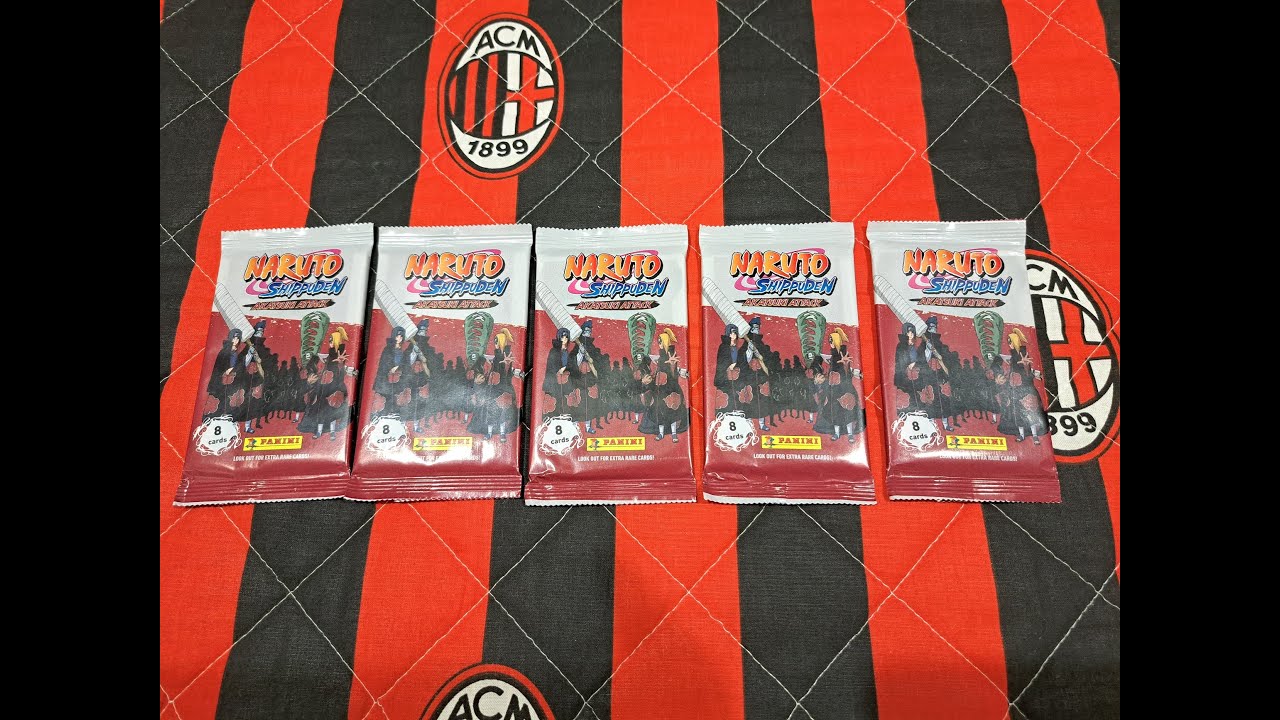 NOWOŚĆ!!! PANINI NARUTO SHIPPUDEN AKATSUKI ATTACK - KOLEKCJA KART - OTWIERAM 5 SASZETEK!!!