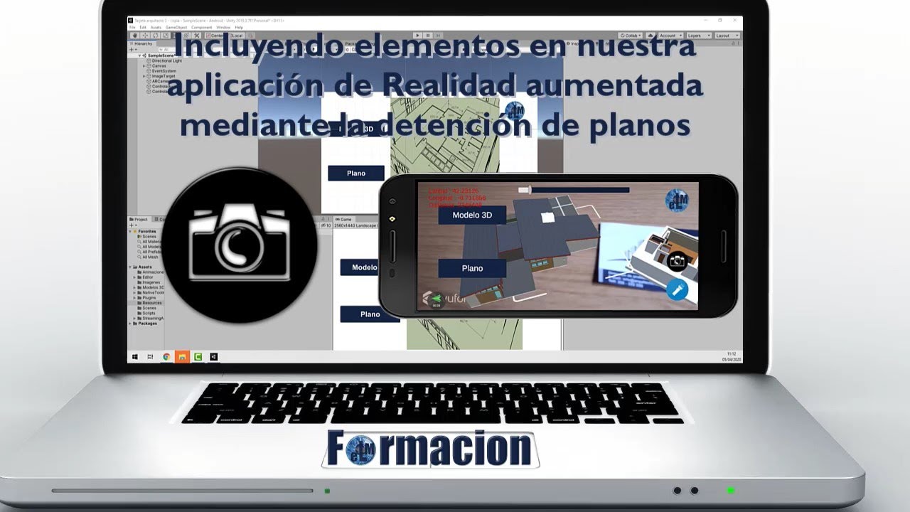 Incluyendo elementos en nuestra aplicación de Realidad aumentada mediante la detención de planos
