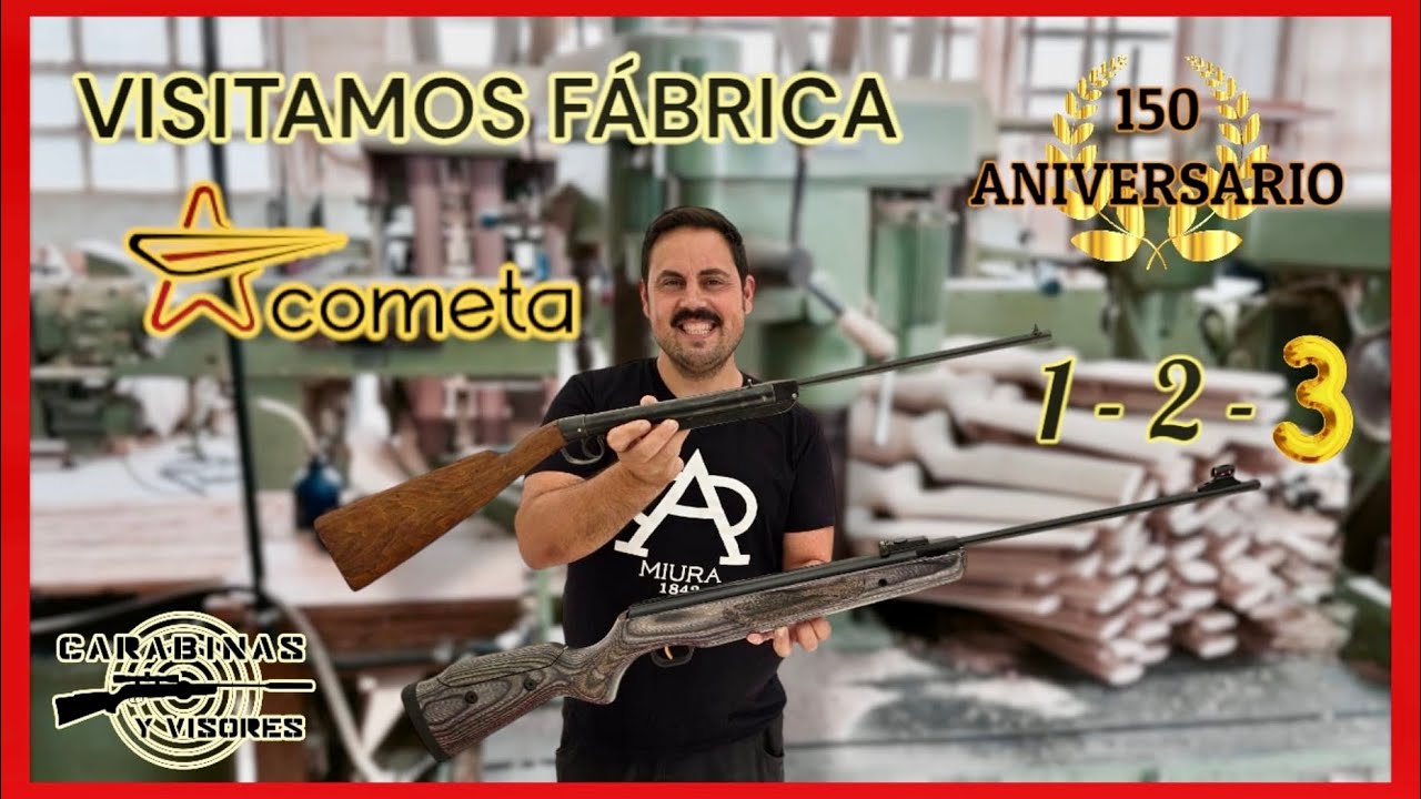 Fábrica Carabinas Cometa Eibar 150 Aniversario #airecomprimido #airgunshooter #carabinasyvisores