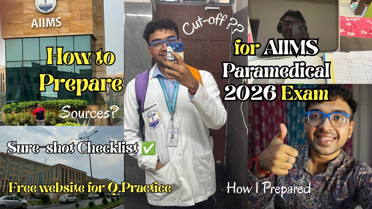 ✅How to Prepare for AIIMS Paramedical 2026 Exam ||📚Sources & Imp Chapters🚀 #paramedical #aiims #neet
