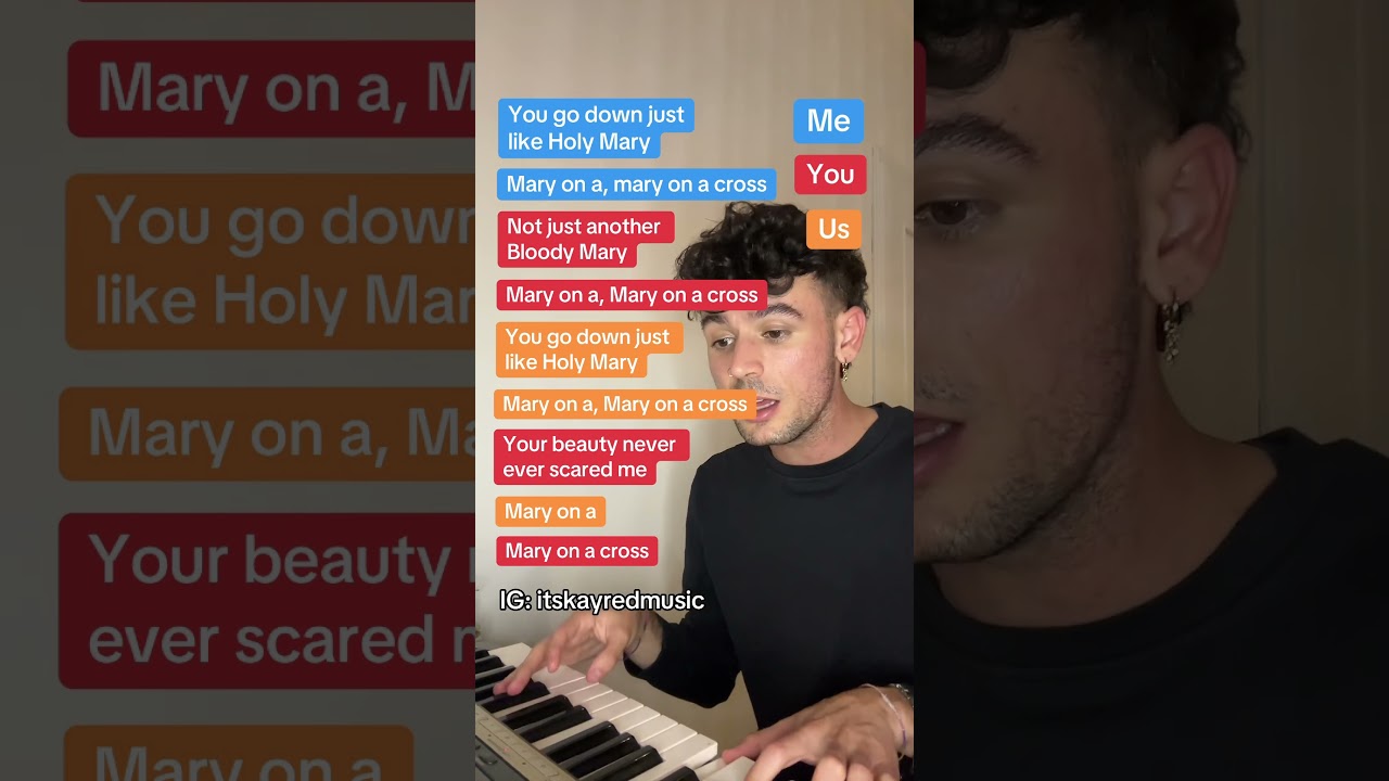 Let&rsquo;s sing Mary On a Cross🖤 by Ghost