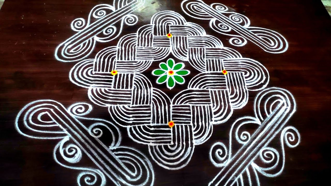 simple&Easy Dhanurmasam Muggulu🌹Bueautiful Padikolam 🪷Beginners kolamdesigns#easyrangoli#kolam