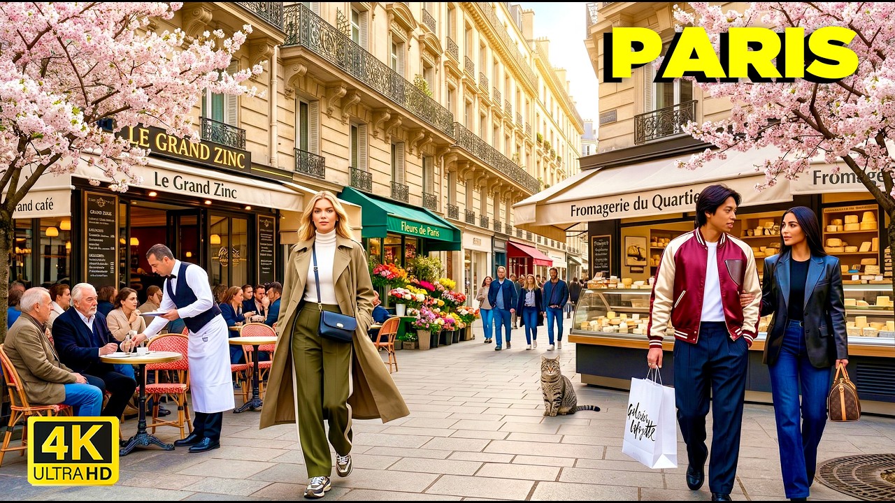 🇫🇷 05 April 2026 Paris Spring Walk 4K60 fps : Les Grands Boulevard