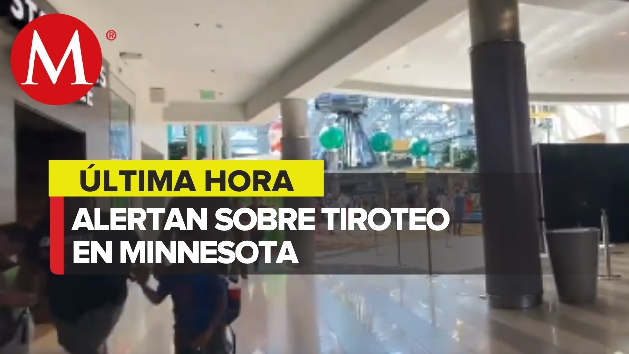Reportan tiroteo en centro comercial de Minnesota