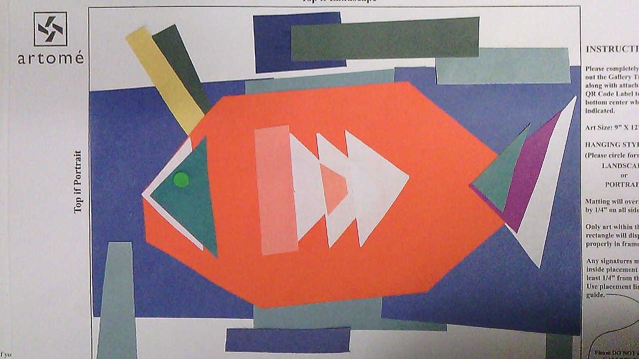 Shape fish Geometric Collage and Drawings Young Kids Can Draw Art Lesson