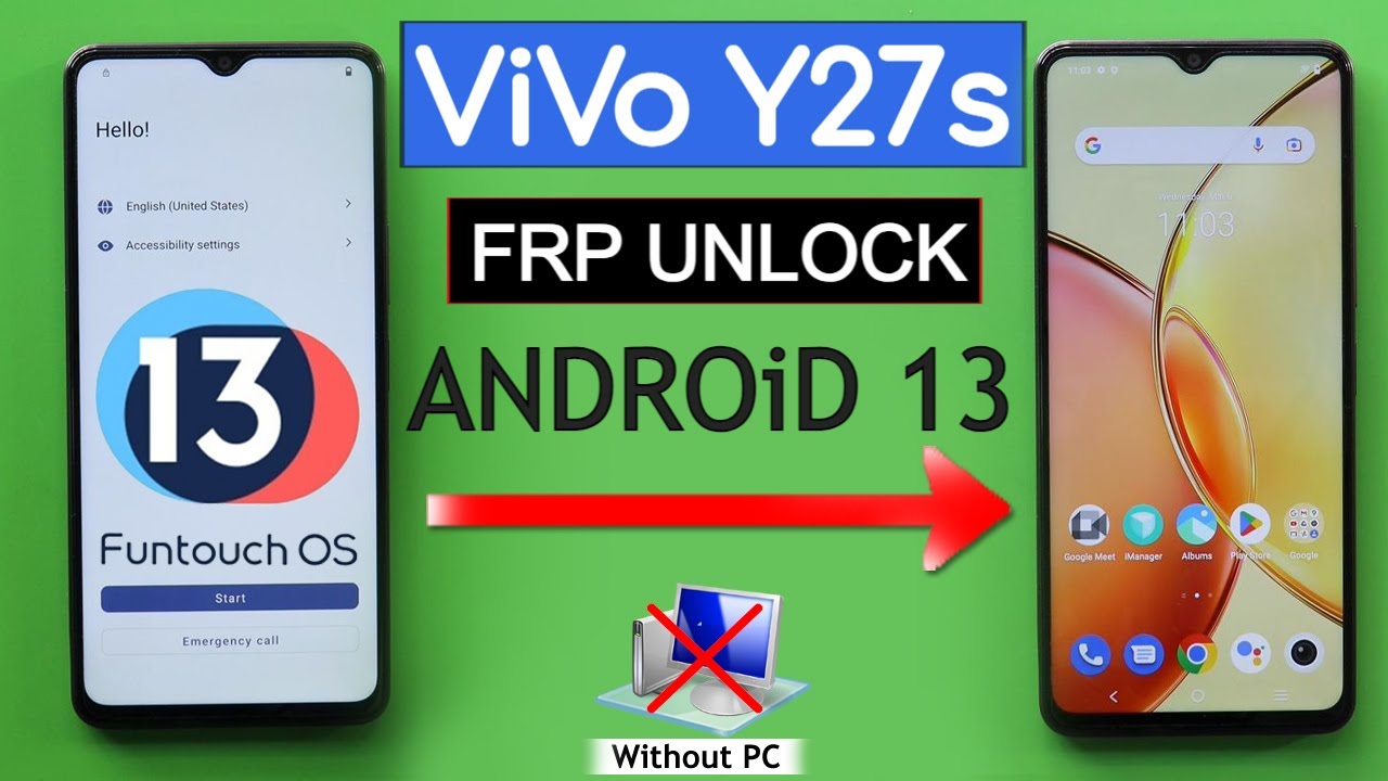 ViVo Y27s Android 13 Frp Bypass/Unlock Google A/c Lock Without Pc | Without Factory Test Apk 2024
