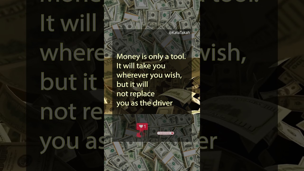 Money Mindset- Money is only a tool