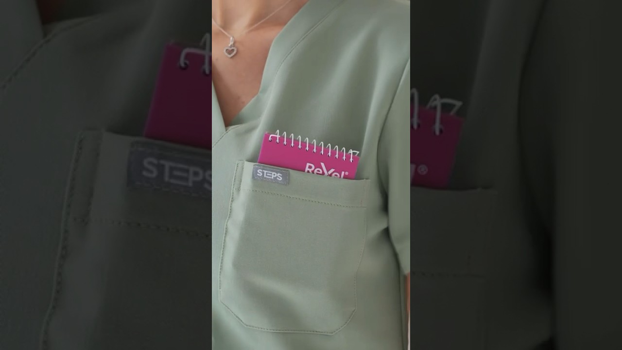 STEPS Medical Scrubs. Core 2.0 Jane One-Pocket Scrub Top.