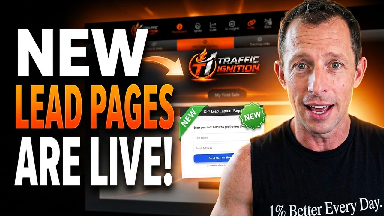 NEW Lead Capture Pages are LIVE for PRO Traffic Ignition members!