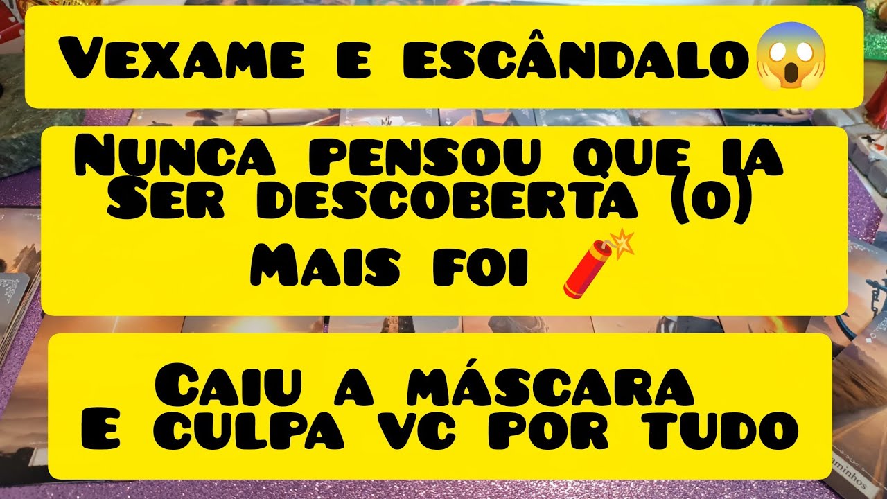 DOMINGO💣🧨💥UM ESCANDALO ACONTECENDO E A MASCARA DE ALGUÉM CAI?TE CULPA POR TUDO QUE ESTÁ ACONTECENDO?