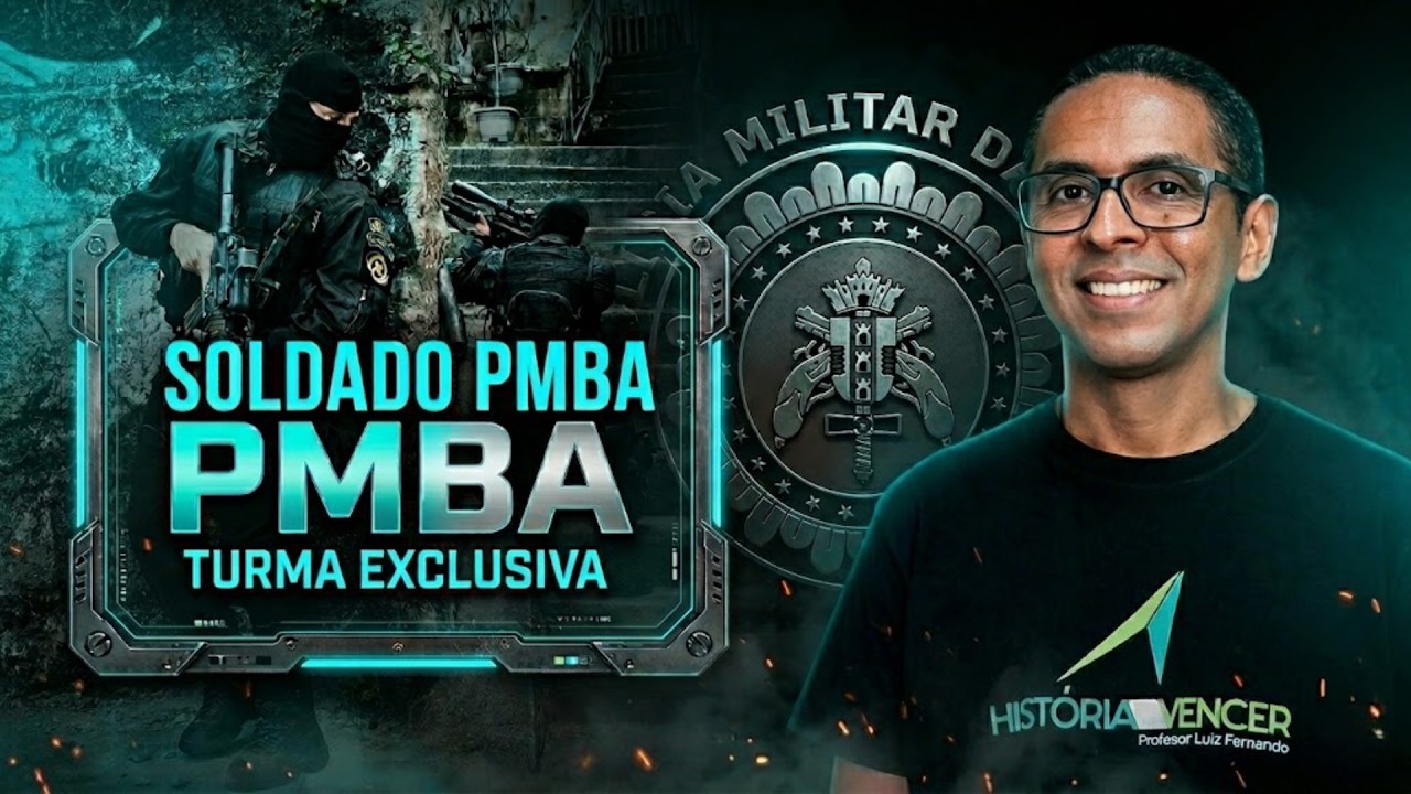 🔴 PMBA 2026 |  DESCOBRIMENTO DO BRASIL - Prof Luiz Fernando