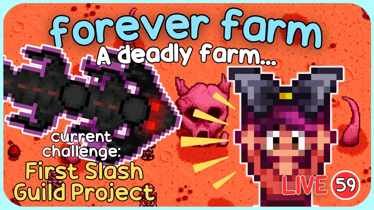 The beginnings of our Monster Crop Shop! - Stardew Valley Forever Farm - LIVE 60
