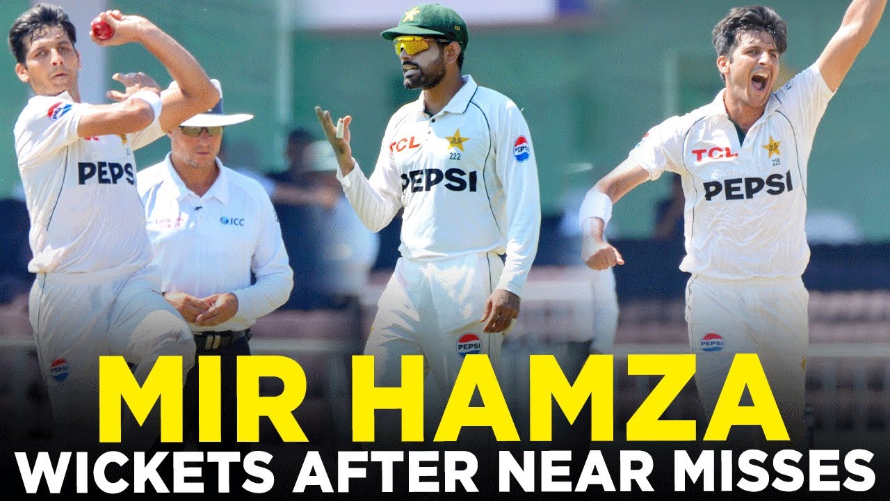 Mir Hamza Gets 2 Wickets After Multiple Missed Chances | Pakistan vs Bangladesh | PCB | M8A1K