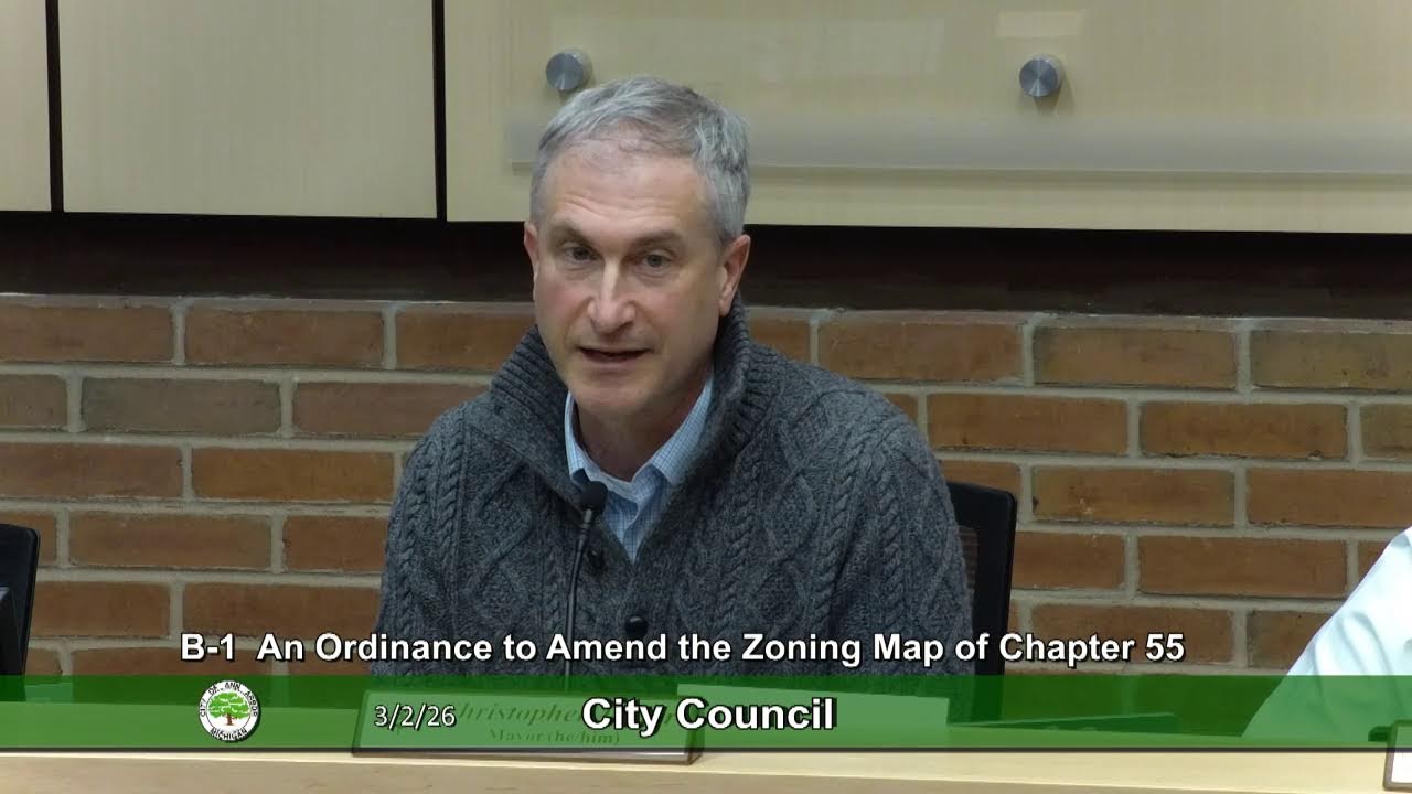 Ann Arbor City Council Meeting 3/2/26