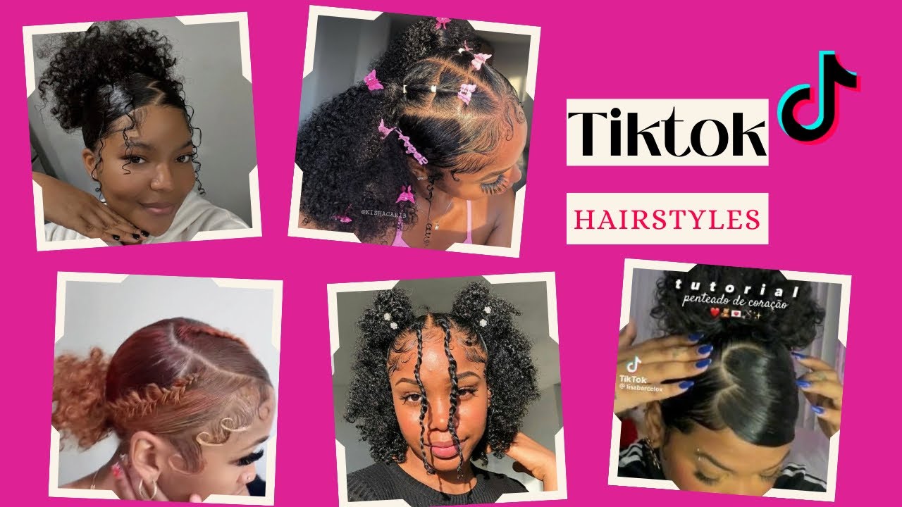💖~Natural Curly hairstyles on black TikTok// protective hairstyles compilation🦋✨