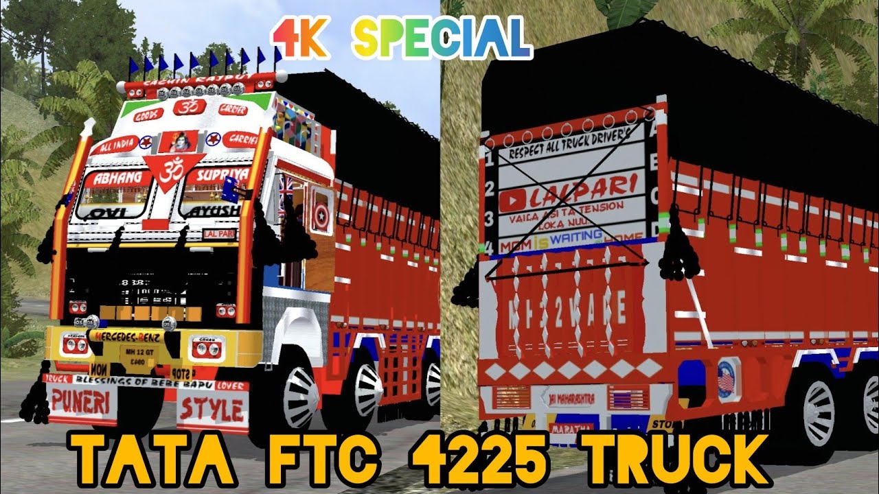 Releasing 4K Subscriber Special Tata Truck Mod For Bussid | Tata FTC 4225 Truck Mod For Bussid |