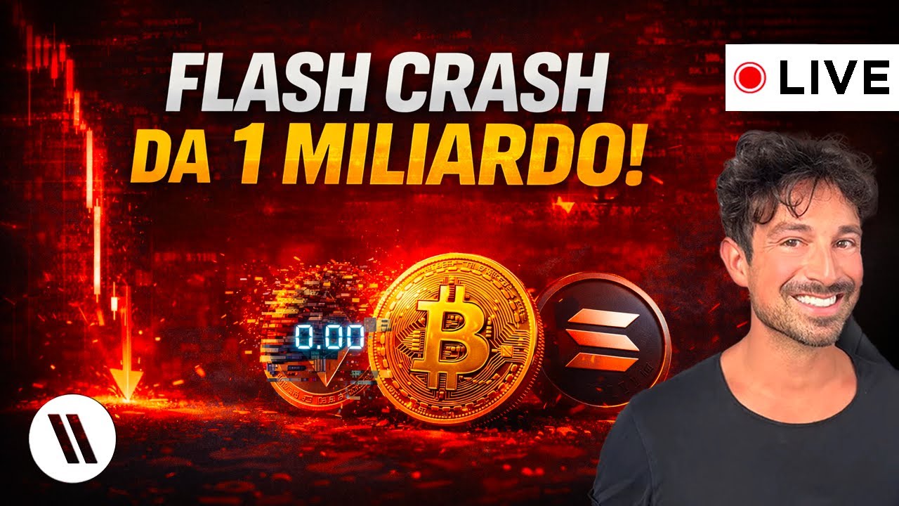 BITCOIN, CRYPTO: FLASH CRASH DA 1 MILIARDO! (ETHEREUM a ZERO? L'ASSURDO report)