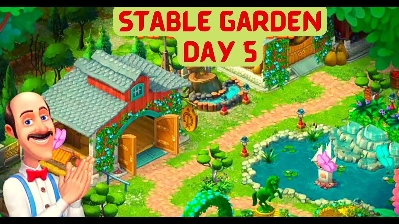 Gardenscapes: Watch Austin Restore Stable Garden — Day 5 │ Game-play Walk-through