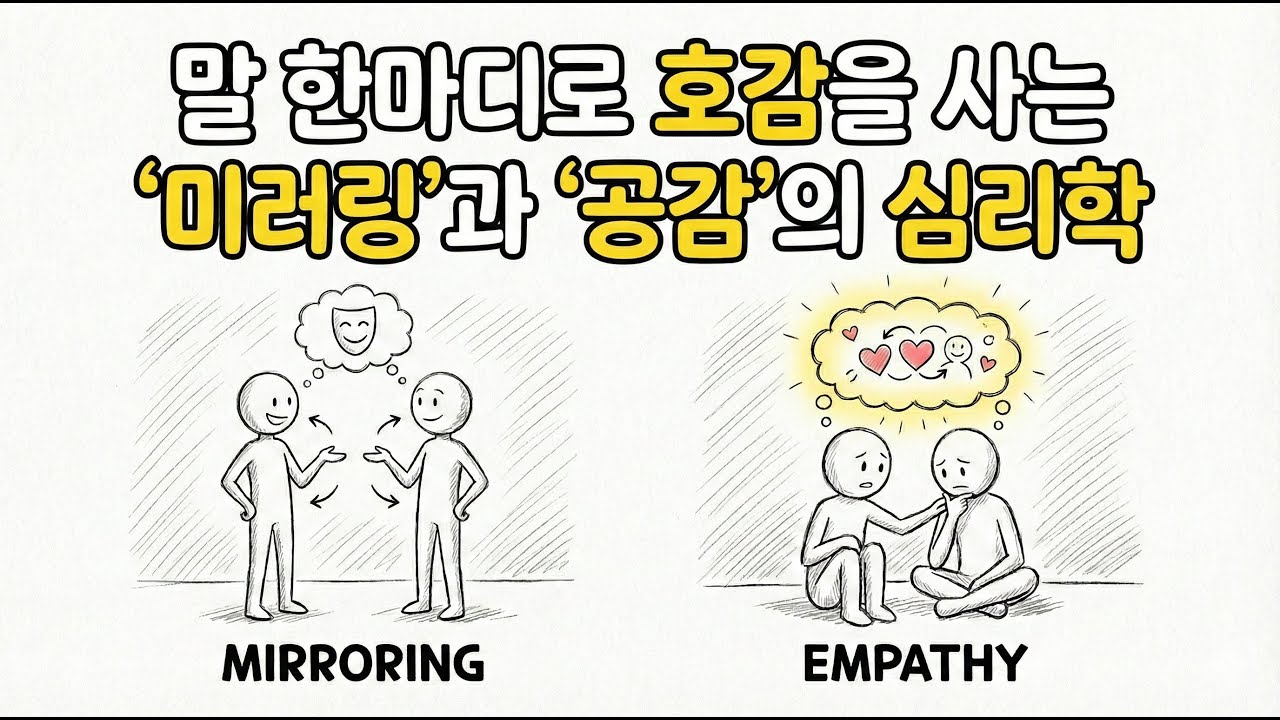[본능과 심리] 말 한마디로 상대방의 호감을 사는 미러링과 공감의 심리학