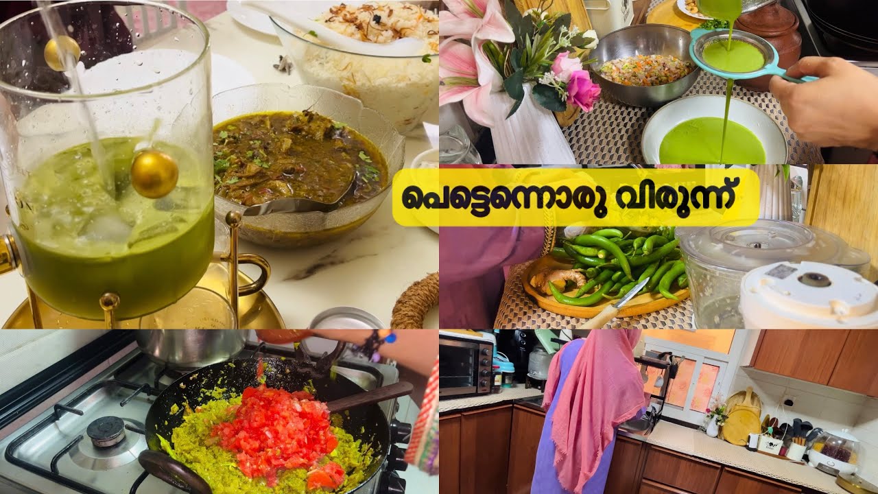 Morning to evening routine 🫰East lunch recipe /green masala curry 👍easy breakfast 🥞 