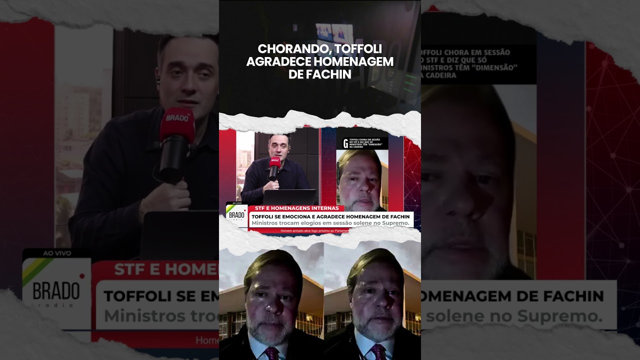 CHORANDO, TOFFOLI AGRADECE HOMENAGEM DE FACHIN
