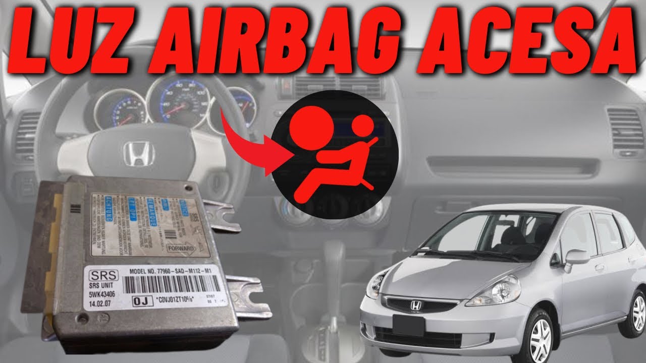 Luz AIRBAG acesa Honda Fit (Troca do Módulo Airbag + Programação)