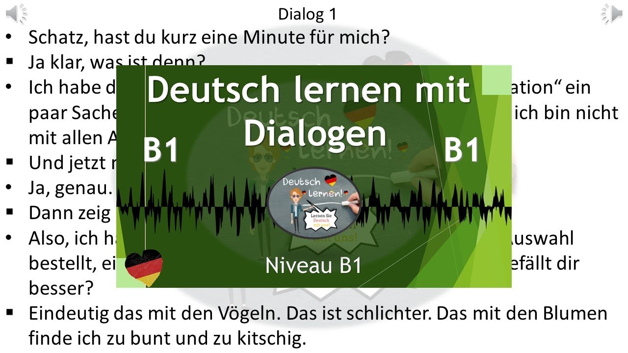 Dialoge B1  | Deutsch lernen durch Hören | 11 |