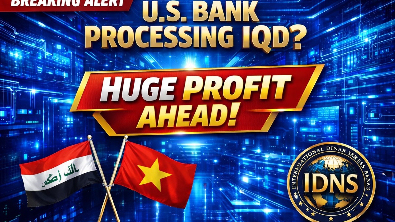 🚨 ALERT: Is U.S. Bank Now Processing Iraqi Dinar Notes?💲Huge profit Ahead🚨IQD & VND🎙️Iraqi Dinar