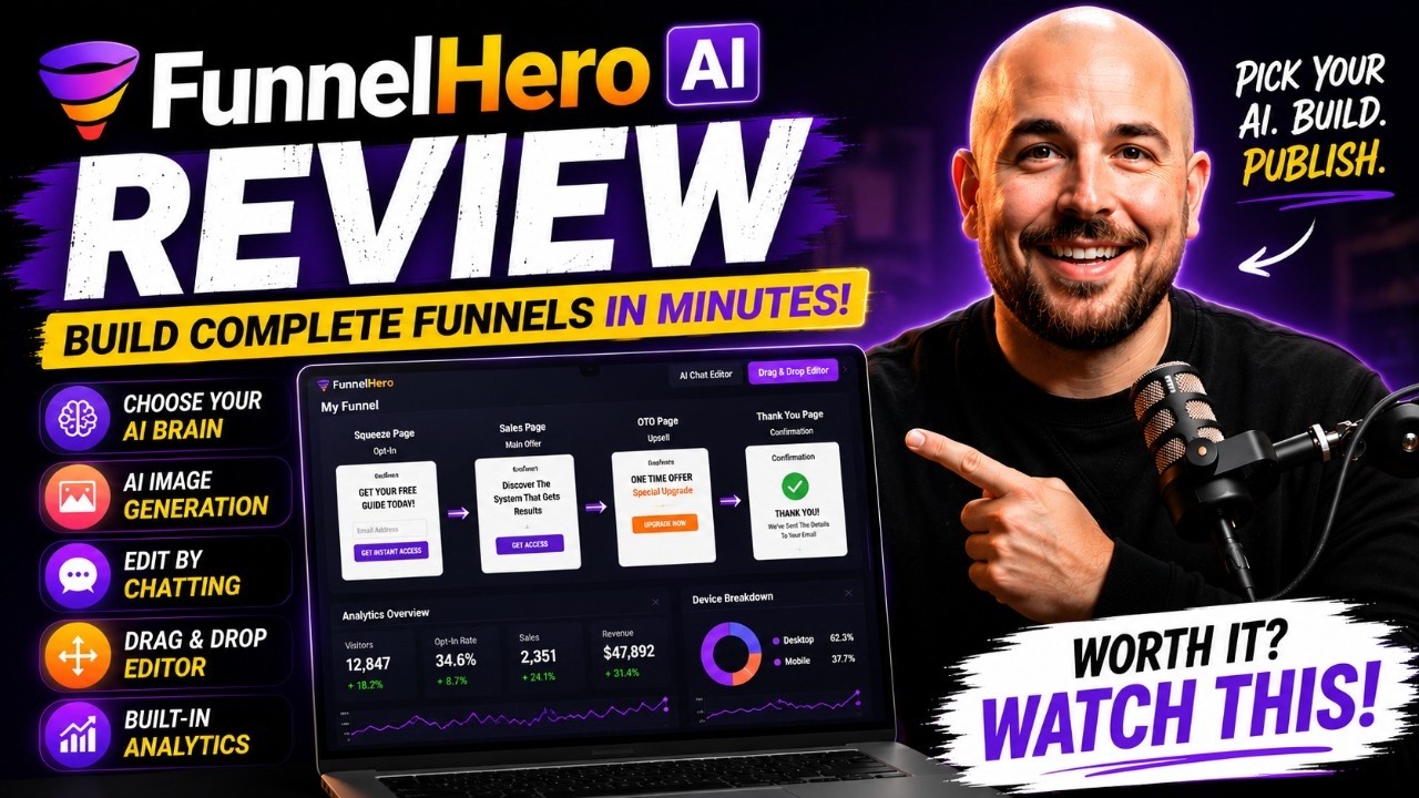 FunnelHero AI Review & Bonuses: Demo + OTO 🔵 FunnelHero AI Review [NEW] Funnel Hero AI Review