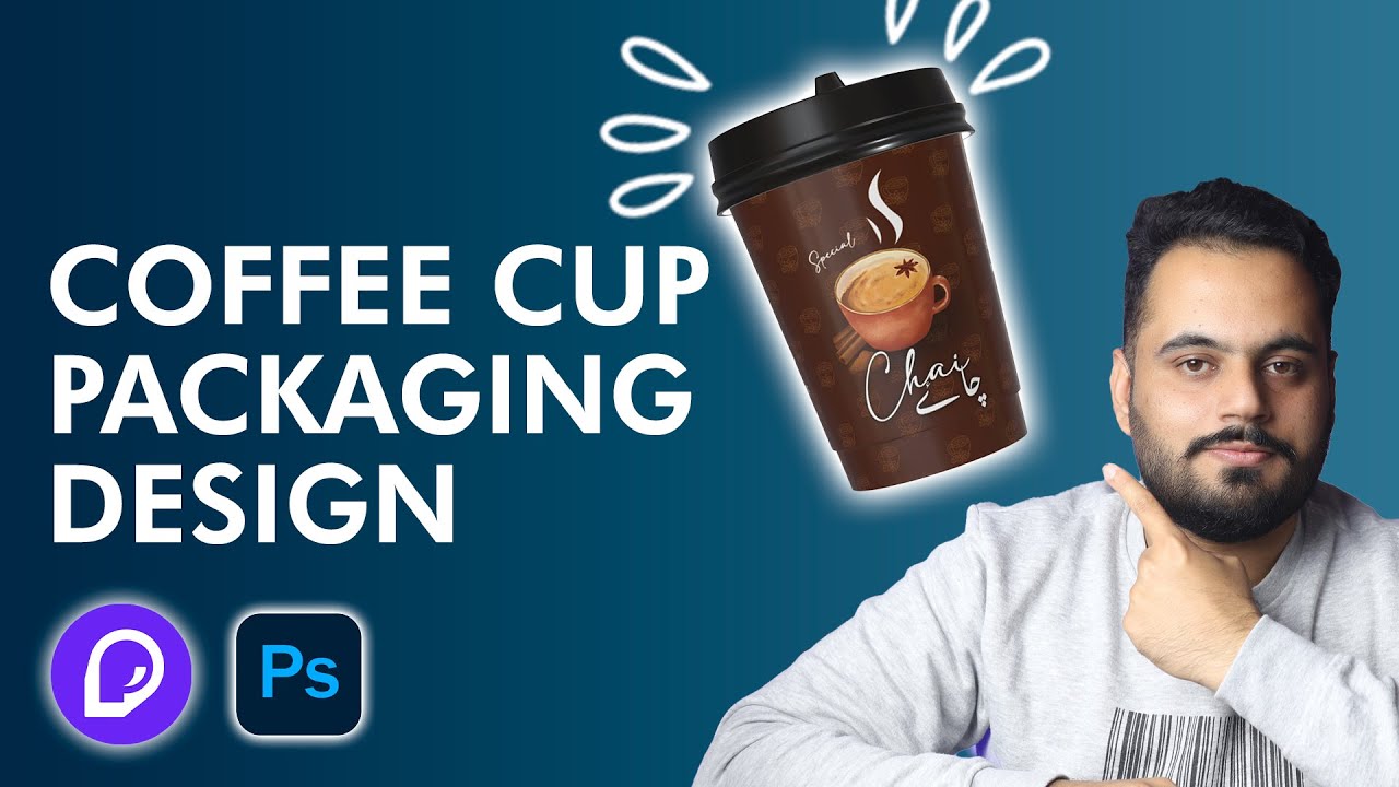 Coffee Cup Packaging Design & 3D Mockup Tutorial