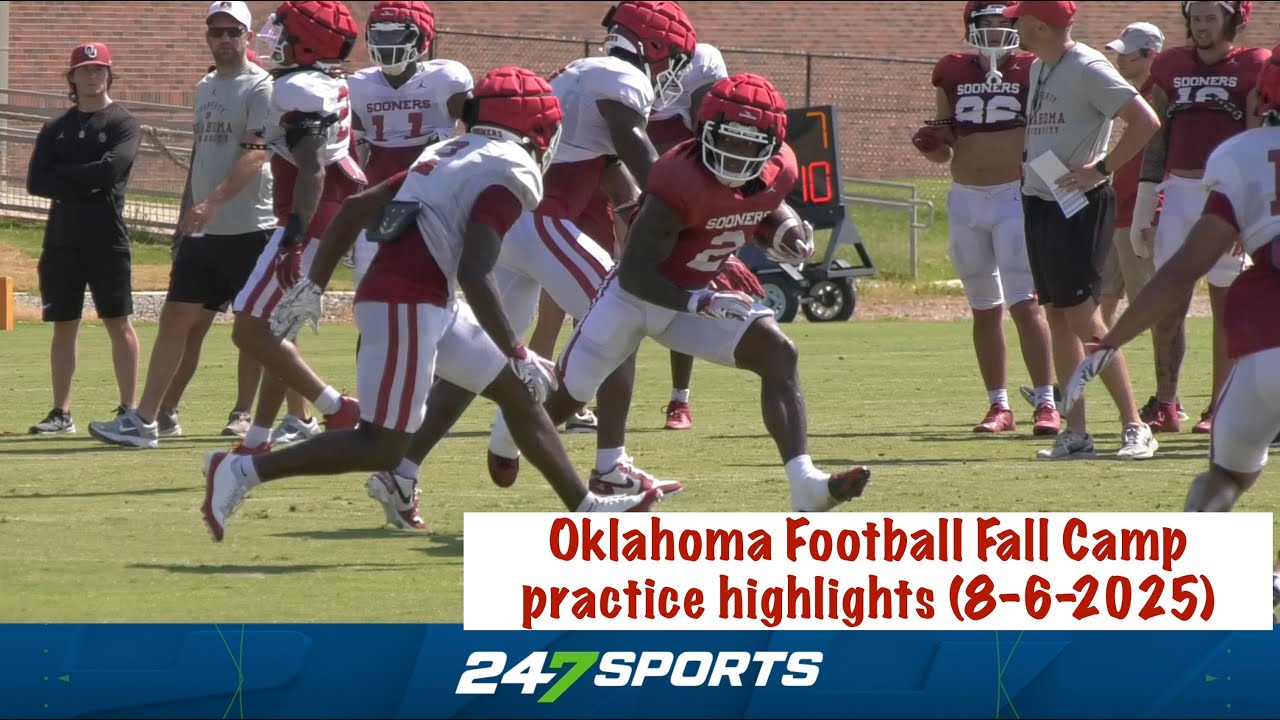 Oklahoma Football Fall Camp Practice Highlights - 8/6/2025
