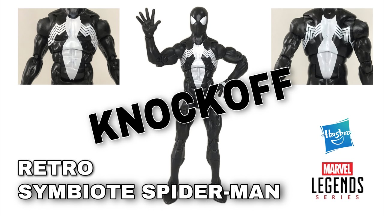 Action figure review - Knockoff Hasbro Marvel Legends Retro Symbiote Spider-Man