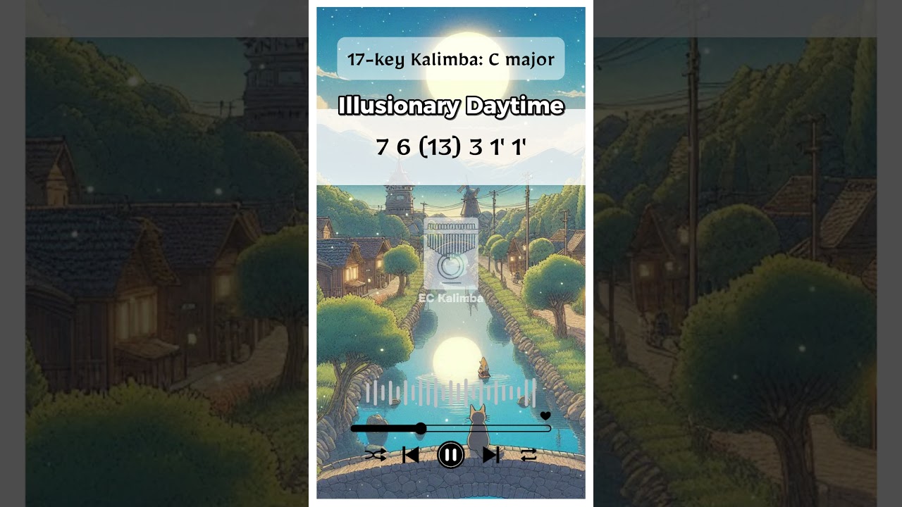 【Kalimba Tutorial】Illusionary Daytime (幻昼) - Shirfine | Kalimba Tabs | 17-key Kalimba | C major