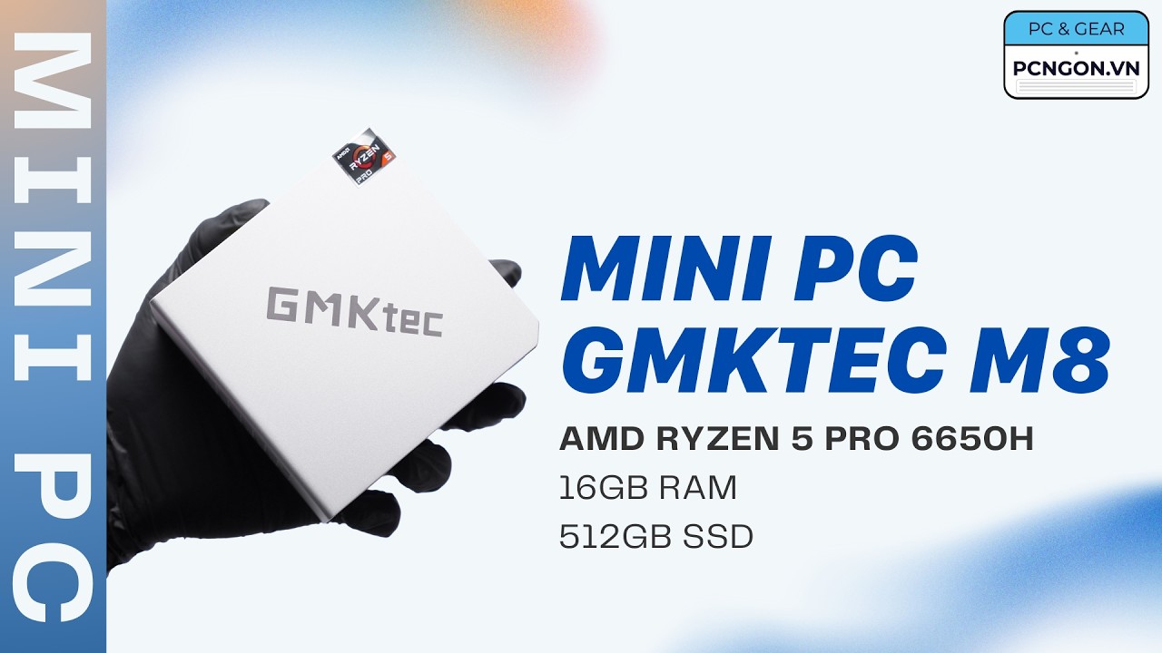 [PCNGON] Mini PC GMKTec M8: Kích Thước Nhỏ Gọn, Thiết Kế Tinh Xảo, Thoáng Khí