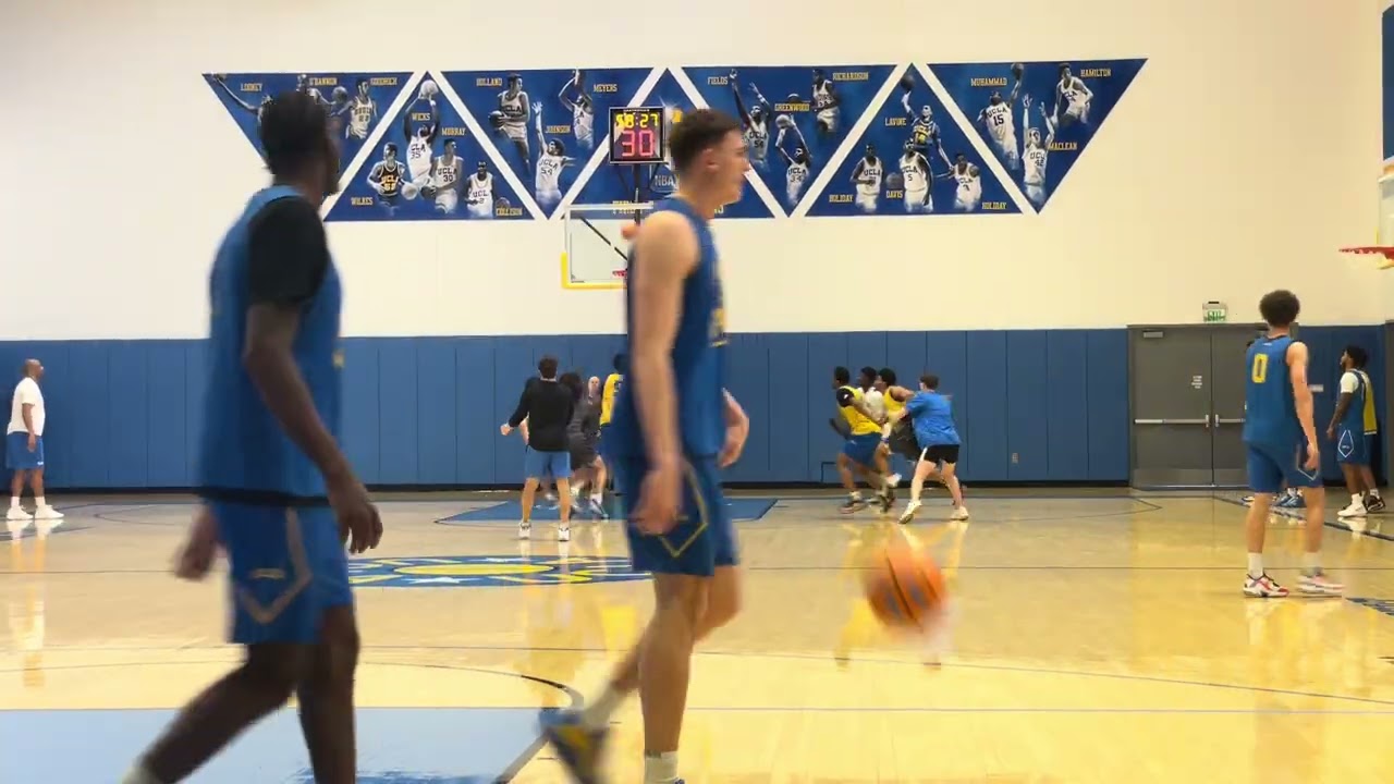 UCLA basketball practice video from Friday, Feb. 20