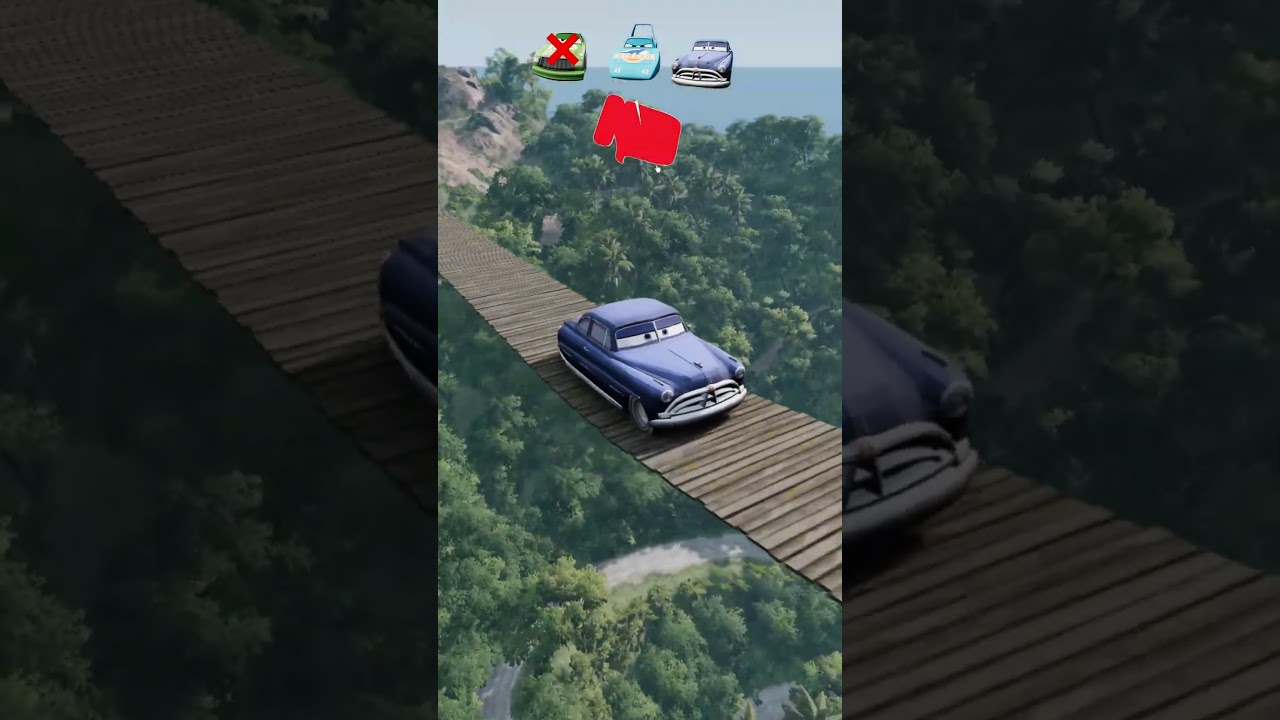 MCqueen Vs Cars 172 #automobile #carvs #beamngexperiments #gta #lightningmcquee #beamngrao #mcqueen