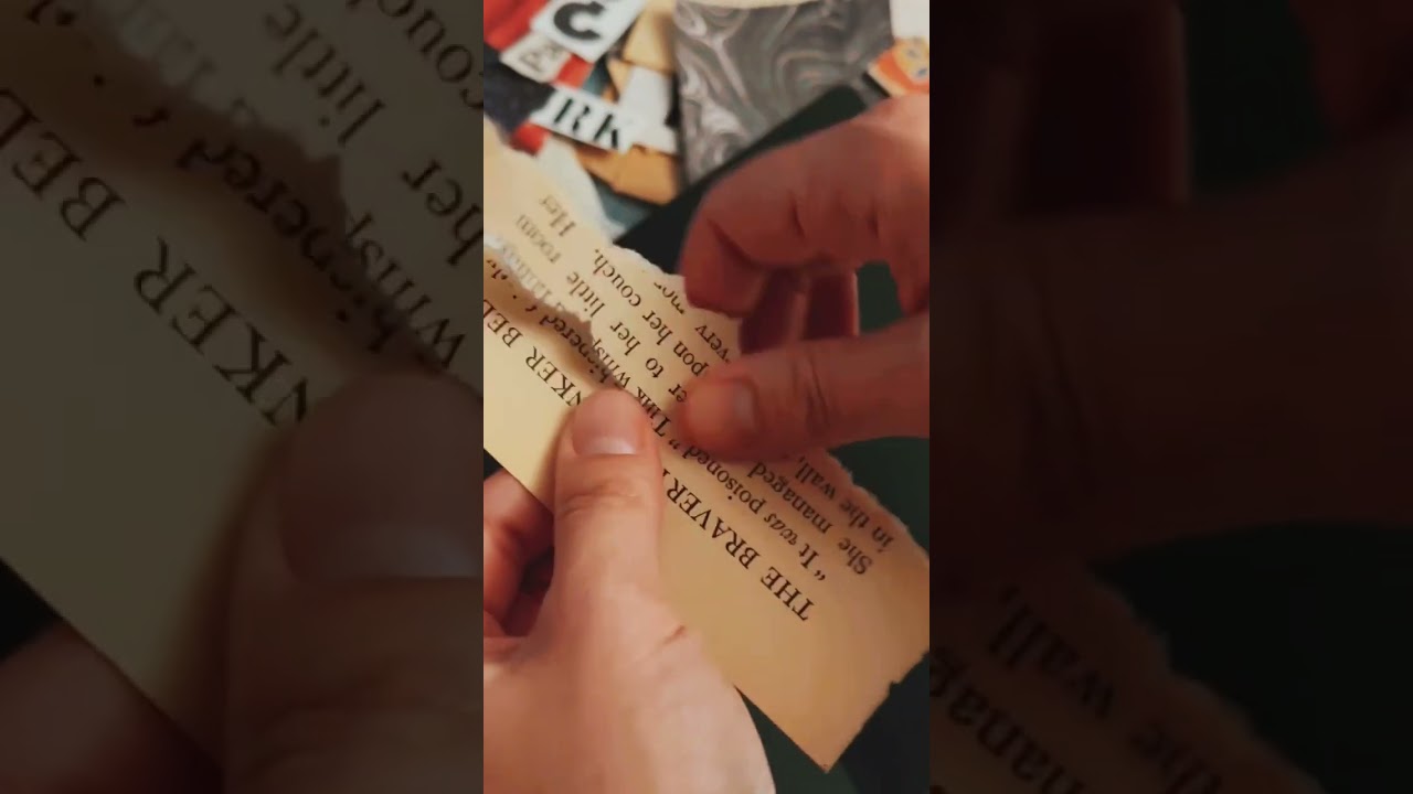 Soothing sounds of ripping paper | ASMR art journal sessions