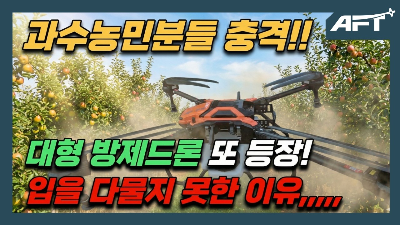 드론없는 과수농장! 경쟁력 격차 심해진다 대형드론의 위력