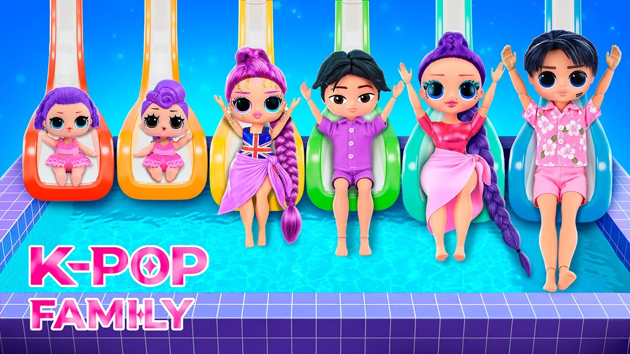 Familia K-Pop Demon Hunters în Vacanță! Idei DIY pentru Păpuși