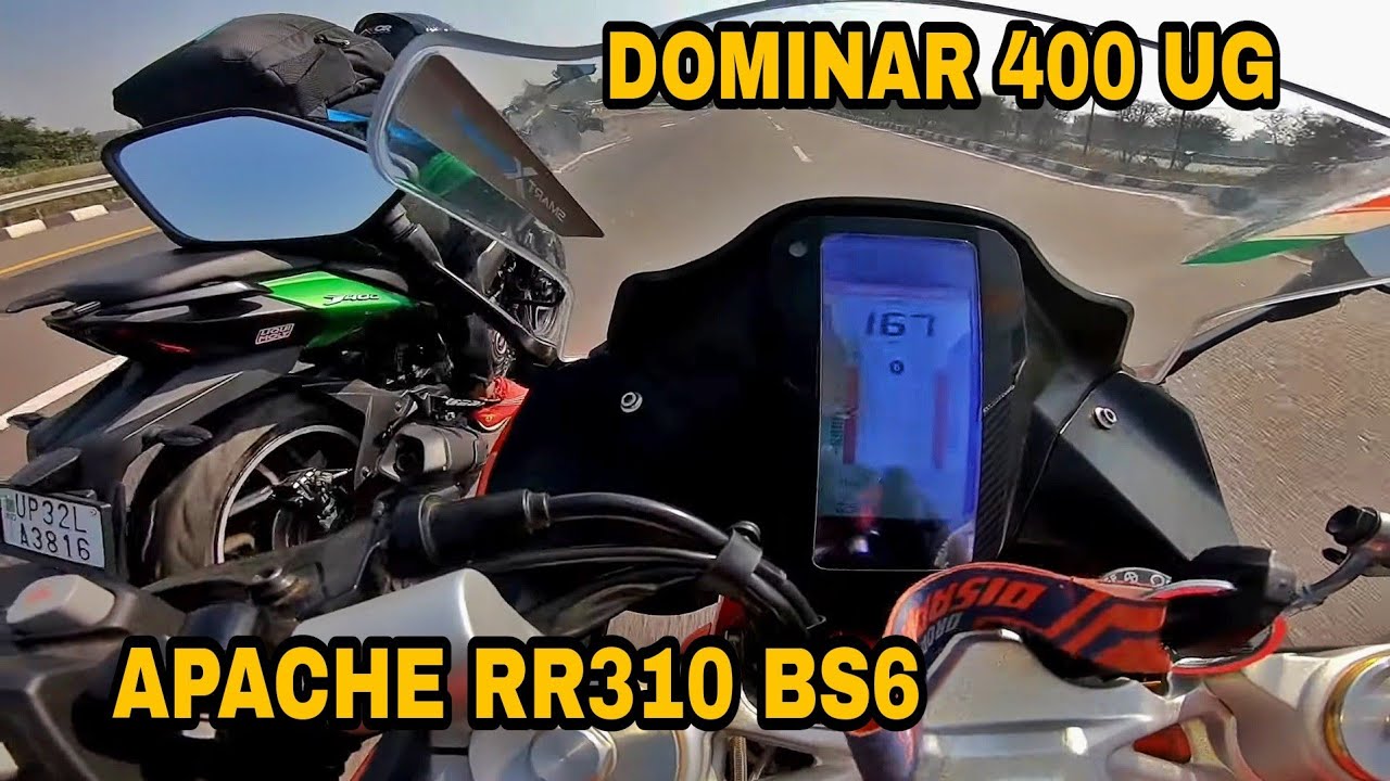 Dominar 400 UG Bs4 vs Apache RR 310 Bs6 (DRAG RACE) || Highway Top End || Shocking Results