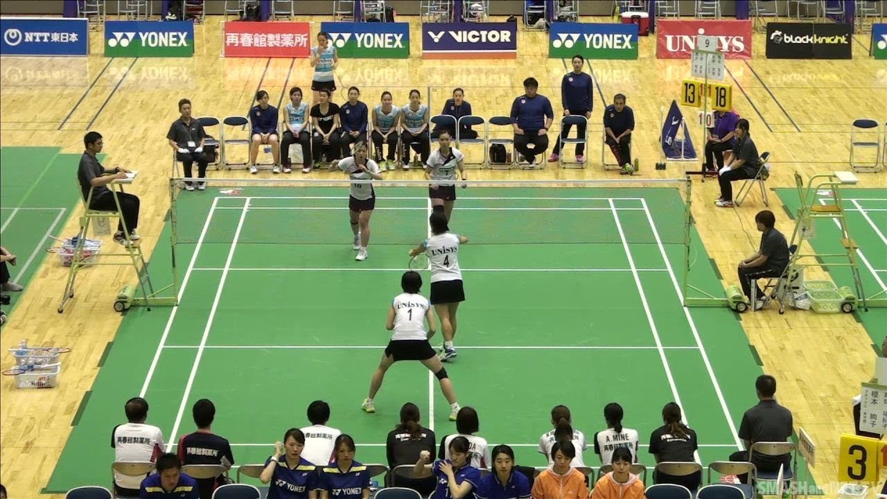 栗原 文音/篠谷 菜留(日本ユニシス) vs 藤井 瑞希/小野 菜保(再春館製薬所)  D2 準決勝【第68回全日本実業団バドミントン選手権】