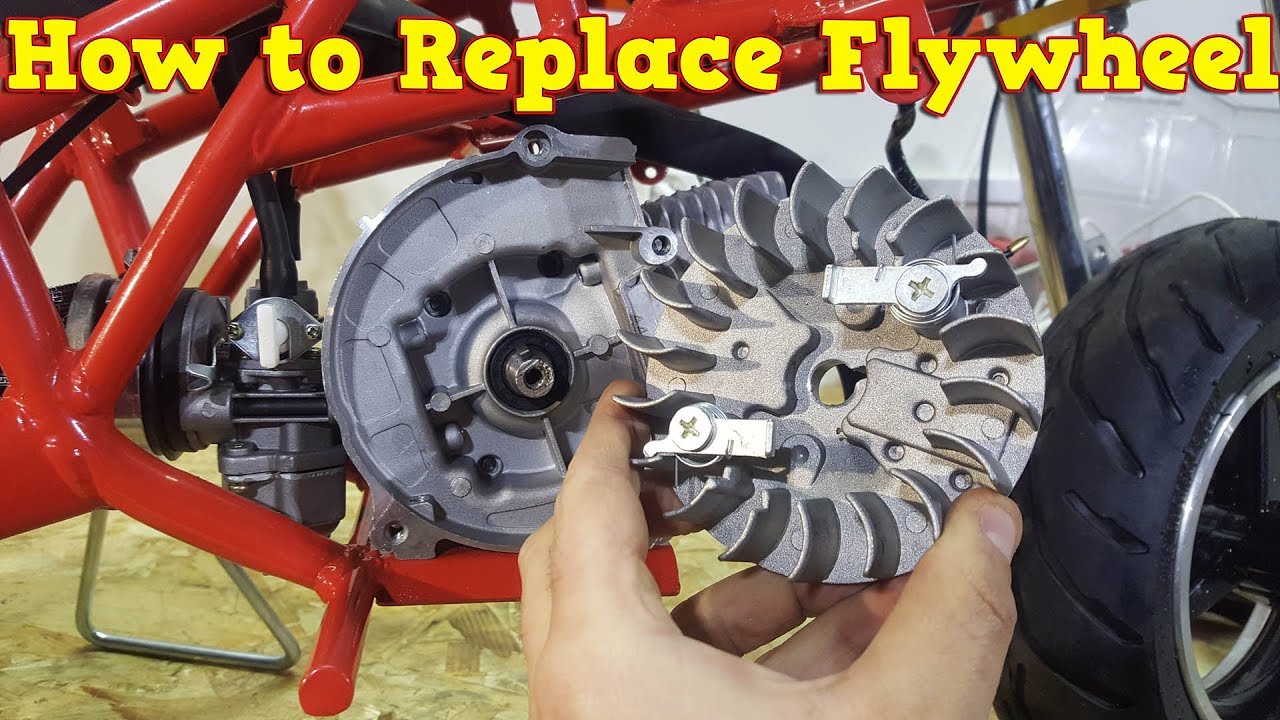 How to Replace Flywheel in 2 Stroke Pocket Bike Engine PS50 from Nitro Motors