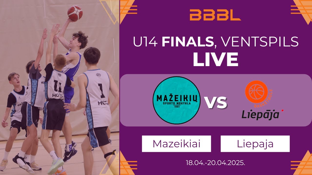 Mažeikiai 2011 vs Liepāja 2011 | BBBL Boys U14 Final Stage | 5-8 places