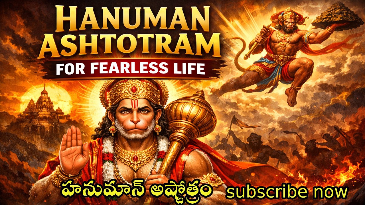 హనుమాన్ అష్టోత్రం భయంలేని జీవితం ఇప్పటినుంచే మొదలు... విని చూడండి   #hanuman
