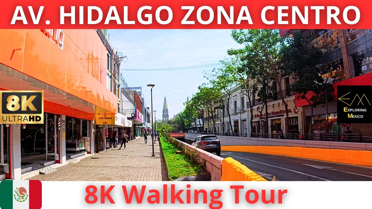Caminando en GUADALAJARA 2026 por AV. HIDALGO Centro Historico en 8K 🇲🇽