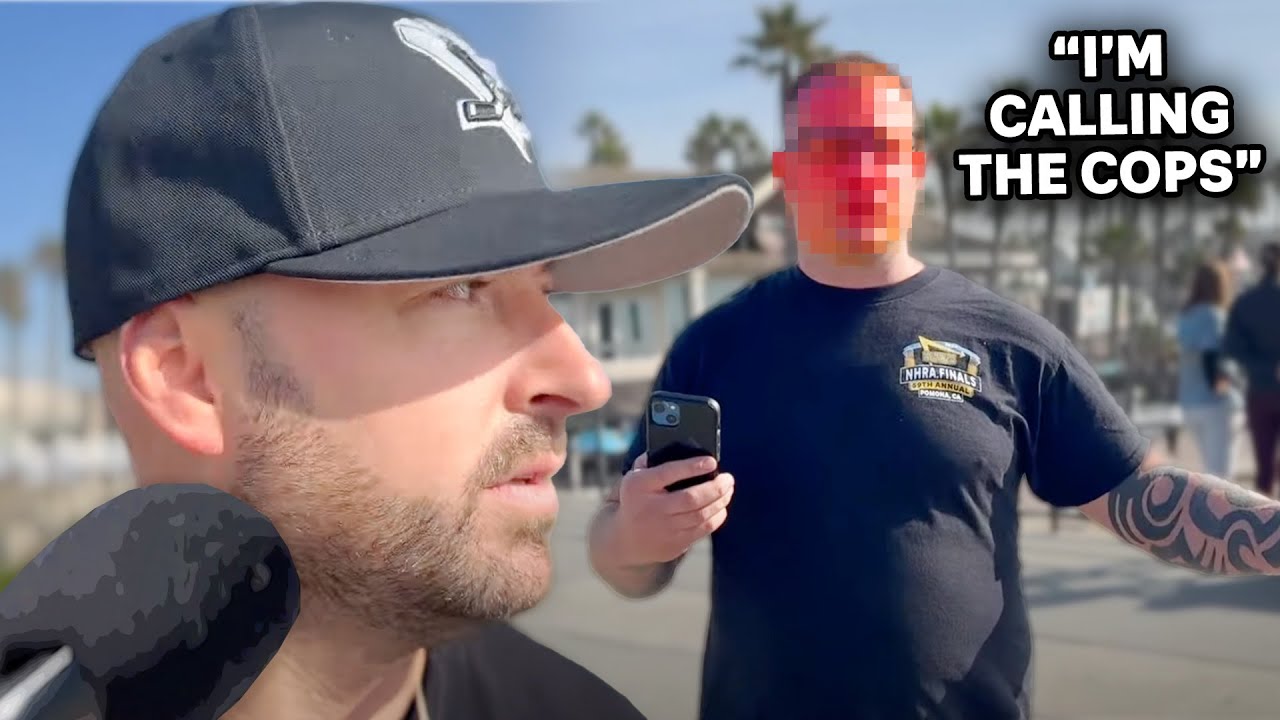 Man Threatens to the Call Cops on Street Preacher for this....