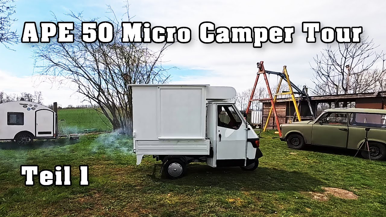Die erste Übernachtungs-Tour mit dem APE Micro Camper, Teil 1