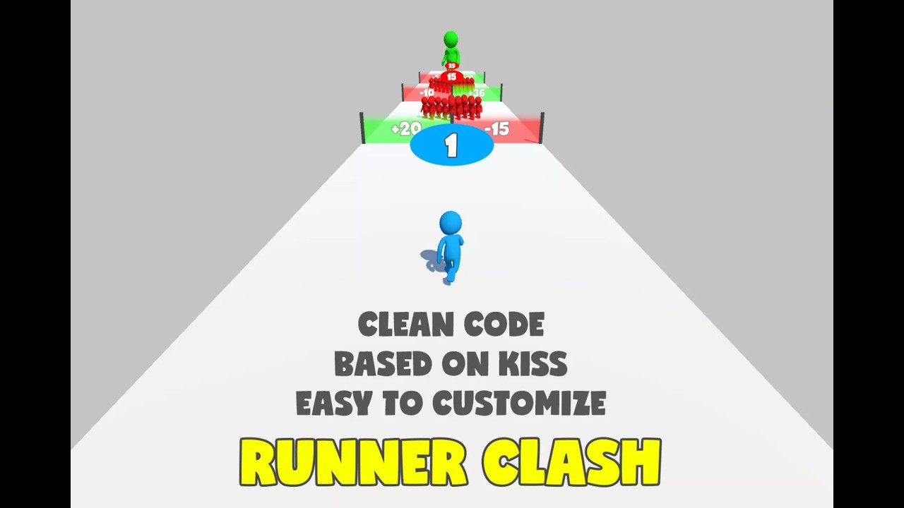 Runner Clash Template | Gameplay Record | How To Use Mixamo Animations