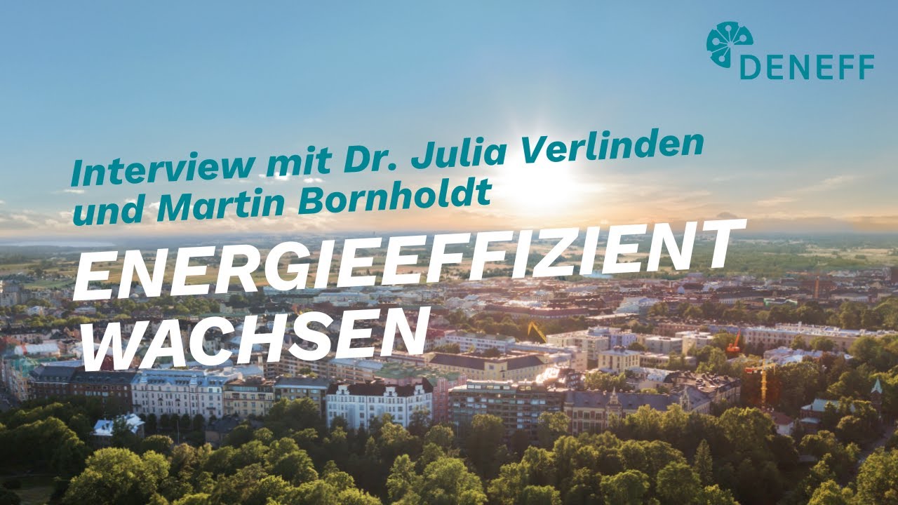 Glückwünsche zum 15. DENEFF-Jubiläum – Dr. Julia Verlinden und Martin Bornholdt